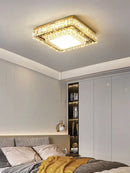 GobekUsa Crystal LED Ceiling Chandelier - Luxe Rectangular Design for Stylish Home Decor