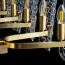 GobekUsa Glass LED Ceiling Chandelier for Living Room Bedroom Restaurant Hotel Kitchen Luxe Lighting