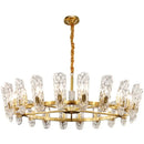 GobekUsa Glass LED Ceiling Chandelier for Living Room Bedroom Restaurant Hotel Kitchen Luxe Lighting