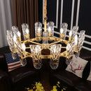 GobekUsa Glass LED Ceiling Chandelier for Living Room Bedroom Restaurant Hotel Kitchen Luxe Lighting