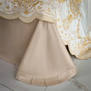 GobekUsa 1000TC Egyptian Cotton Gold Embroidery 4Pcs Bedding Set - Luxe Chic Collection