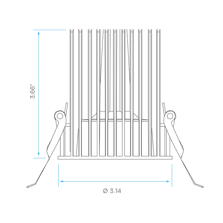 Luxrite 4" Regressed Spotlight Selectable CCT