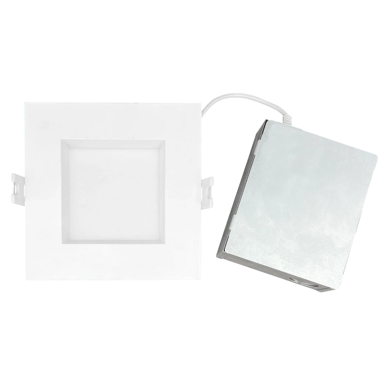 Luxrite LR22640 4" 15W LED Square Regressed Wafer Selectable CCT Hi Lumen