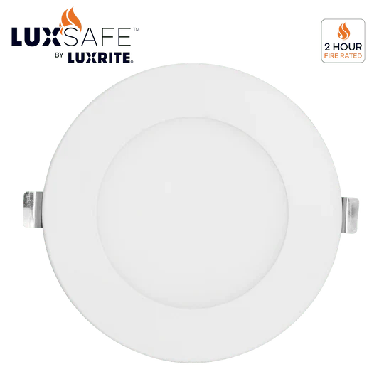 Luxrite LR23480 4" 12W LED Fire Rated Wafer Selectable CCT