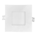 Luxrite LR23743 4" 12W LED Square Recessed Slim Wafer Selectable CCT Hi Output