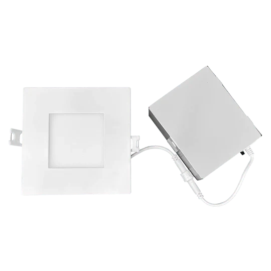 Luxrite LR23759 4" 10W LED Square Recessed Slim Wafer Selectable CCT