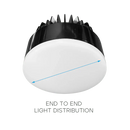 Luxrite LR25438 4" 25W Trimless Regressed Spotlight Selectable CCT