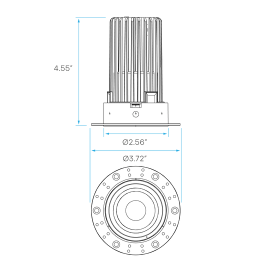 Luxrite LR25440 2" 14W LED Trimless Spotlight Selectable CCT