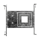 Luxrite LR41005 Square New Construction Mounting Plate