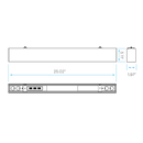 Luxrite LR42605 2FT 25W Architectural Linear Selectable CCT/Wattage