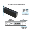 Luxrite LR42615 8FT 80W Architectural Linear Selectable CCT/Wattage