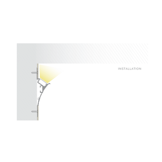 Luxrite LR43070 Wall Washing LED Tape Mud In Channels .49"