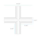 Luxrite LR43090 Recessed LED Tape Mud In Channels .55"