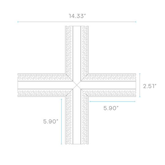 Luxrite LR43090 Recessed LED Tape Mud In Channels .55"