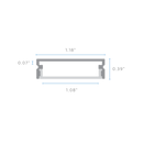 Luxrite LR43210 Wide Surface Mount LED Tape Channels 1.08"