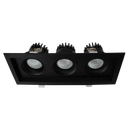 Luxrite Omni LR32195 4" 45W LED Recessed 3 Head Gimbal Selectable CCT