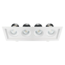 Luxrite Omni LR32196 4" 60W LED Recessed 4 Head Gimbal Selectable CCT