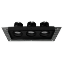 Luxrite Omni LR32205 4" 45W LED Trimless 3 Head Gimbal Selectable CCT