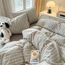 GobekUsa Luxurious 2024 Grid Lattice Bedding Set