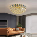 GobekUsa Dimmable LED Sea Shell Crystal Chandelier Luminaire for Living Room