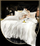 GobekUsa Luxurious Mulberry Silk Queen Size Bedding Set