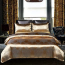 GobekUsa Jacquard Satin Luxury Bedding Set - Queen Size Luxe Duvet Cover Set