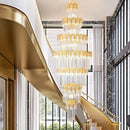 GobekUsa Crystal Staircase Chandelier: Luxurious European Style for Villa Living