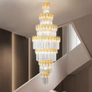 GobekUsa Crystal Staircase Chandelier: Luxurious European Style for Villa Living
