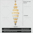 GobekUsa Crystal Staircase Chandelier: Luxurious European Style for Villa Living