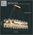 GobekUsa Crystal LED Chandelier for Luxurious Living & Dining Spaces
