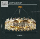 GobekUsa Crystal LED Chandelier for Luxurious Living & Dining Spaces