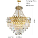GobekUsa Deluxe Crystal LED Pendant Lamp - Elegant Home Decor Lighting