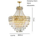 GobekUsa Deluxe Crystal LED Pendant Lamp - Elegant Home Decor Lighting