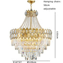 GobekUsa Deluxe Crystal LED Pendant Lamp - Elegant Home Decor Lighting