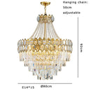 GobekUsa Deluxe Crystal LED Pendant Lamp - Elegant Home Decor Lighting