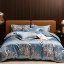 GobekUsa Jacquard Satin Summer Bedding Set - Elegant & Skin Friendly Duvet Cover - Single/Double Size