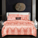 GobekUsa Jacquard Satin Summer Bedding Set - Elegant & Skin Friendly Duvet Cover - Single/Double Size