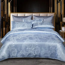 GobekUsa Jacquard Satin Summer Bedding Set - Elegant & Skin Friendly Duvet Cover - Single/Double Size
