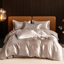 GobekUsa Jacquard Satin Summer Bedding Set - Elegant & Skin Friendly Duvet Cover - Single/Double Size