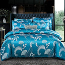 GobekUsa Jacquard Satin Summer Bedding Set - Elegant & Skin Friendly Duvet Cover - Single/Double Size
