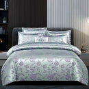 GobekUsa Jacquard Satin Summer Bedding Set - Elegant & Skin Friendly Duvet Cover - Single/Double Size