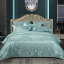GobekUsa Jacquard Satin Summer Bedding Set - Elegant & Skin Friendly Duvet Cover - Single/Double Size