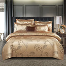 GobekUsa Jacquard Satin Summer Bedding Set - Elegant & Skin Friendly Duvet Cover - Single/Double Size