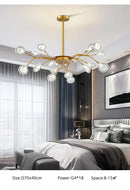 GobekUsa Luxurious Golden LED Chandelier for Home