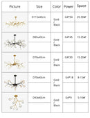 GobekUsa Luxurious Golden LED Chandelier for Home