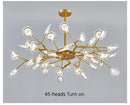 GobekUsa Luxurious Golden LED Chandelier for Home