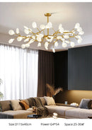 GobekUsa Luxurious Golden LED Chandelier for Home