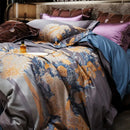GobekUsa 1500TC Egyptian Cotton Jacquard Bedding Set for Queen King Size Linens