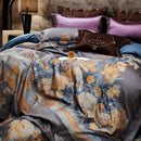 GobekUsa Jacquard Egyptian Cotton Bedding Set: Duvet Cover, Pillowcases, and Fitted or Bed Sheet