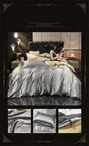 GobekUsa Luxurious Mulberry Silk Bedding Set with Sheets